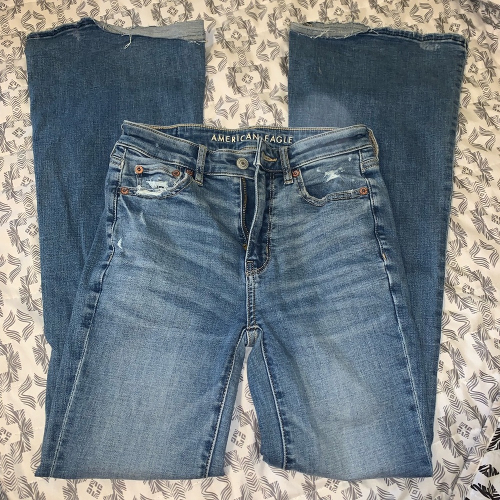 American eagle stretchy bell bottoms